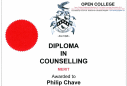 Phil has a Diploma in Counselling (with MERIT) and is entitled to use the letters Dip.Couns